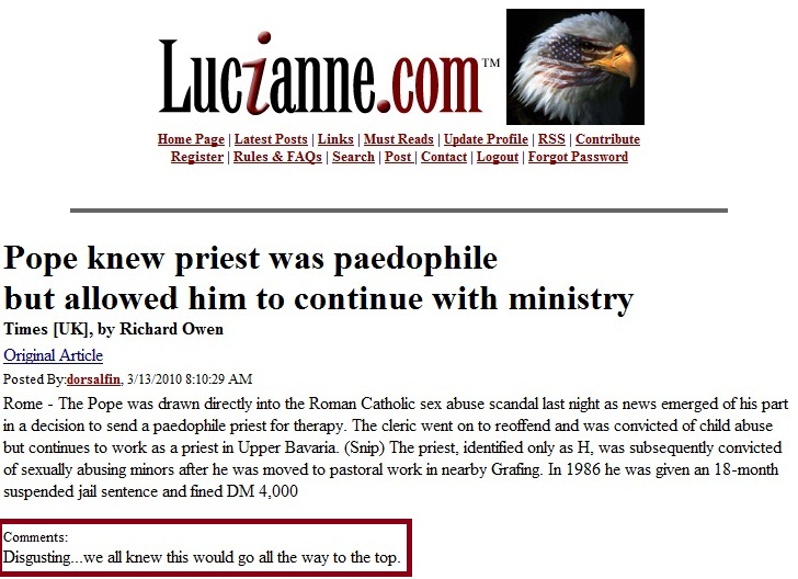 Pope Benedict Under Attack