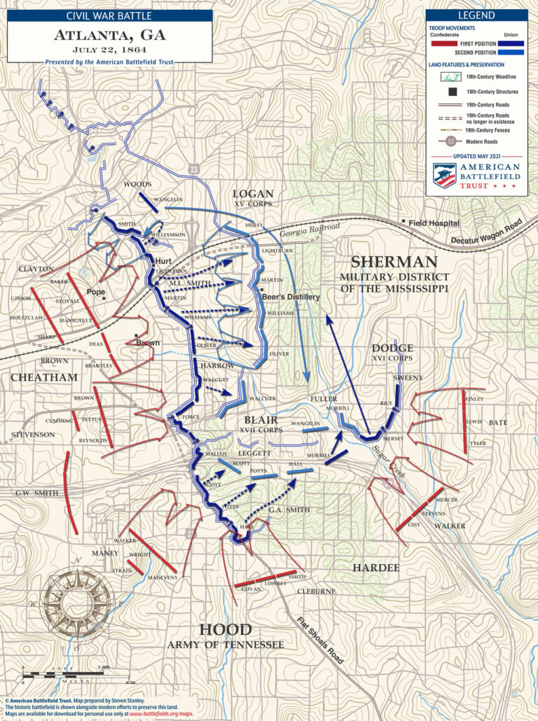 July 22, 1864:  Battle of Atlanta