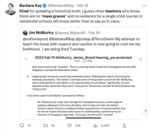 Teacher Fired for Denying the Mass Grave Story – The American Catholic