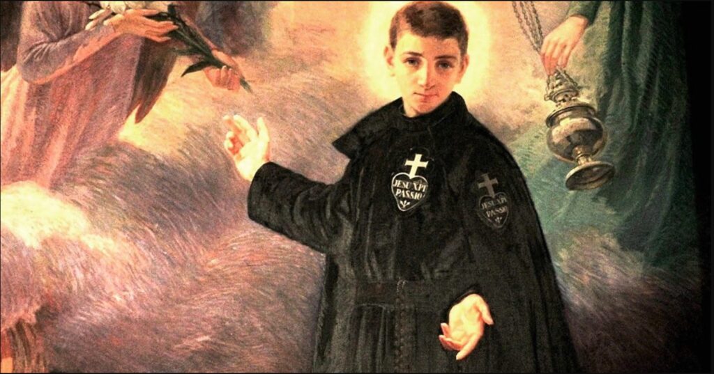 Painting of St. Gabriel Possenti