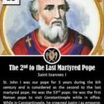 Saint of the Day Quote:  Pope Saint John I