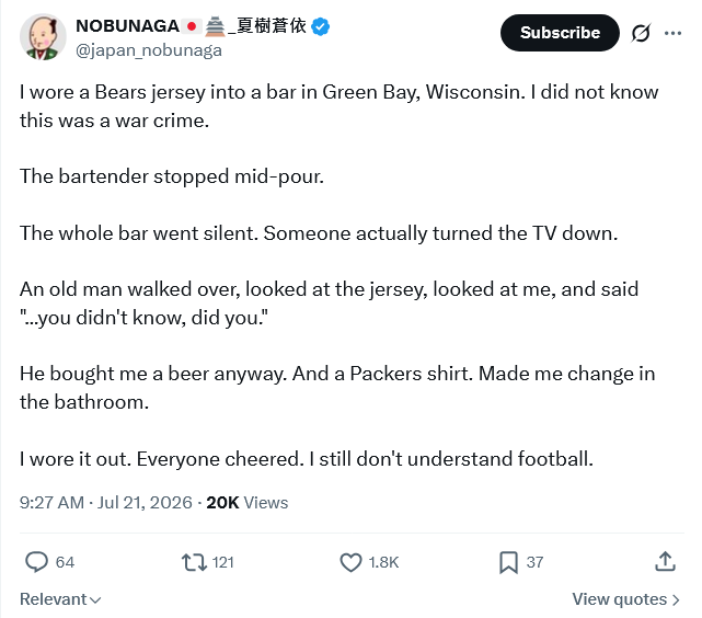 Samurai Encounters American Sports Fans