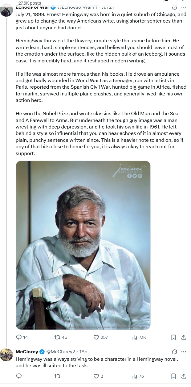Most Overrated Writer of the Previous Century