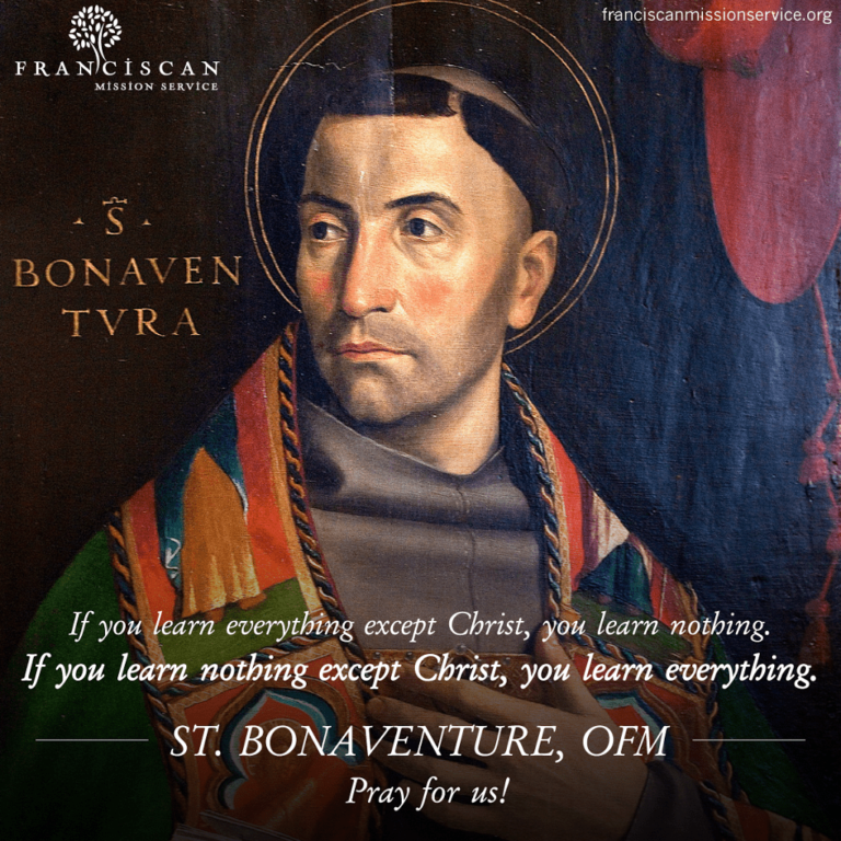 Saint of the Day Quote:  Saint Bonaventure